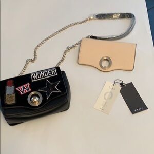 NWT Zara Interchangeable Crossbody Handbag